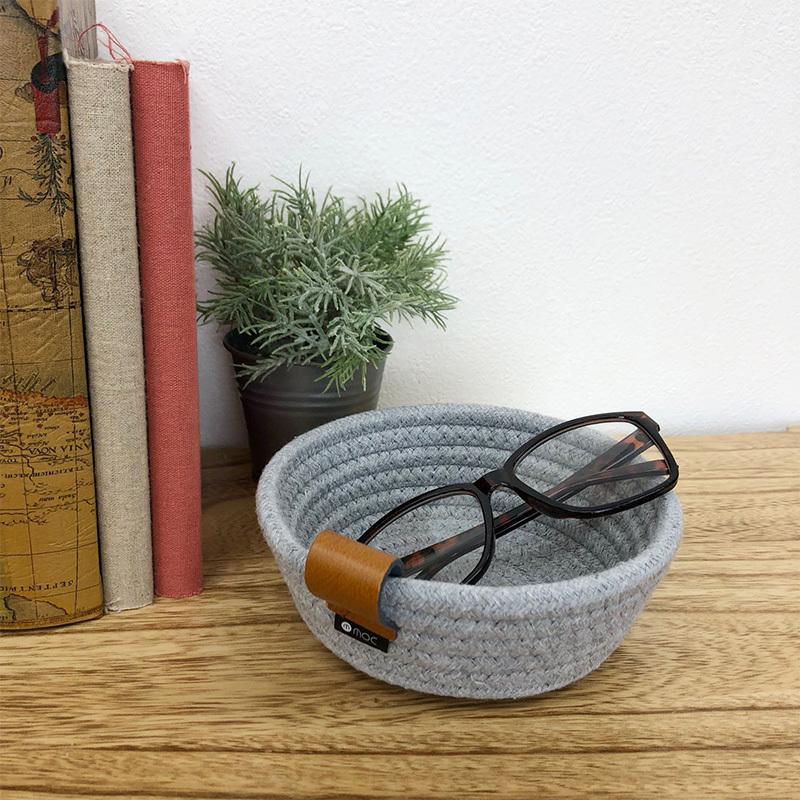 収納かご おしゃれ バスケット 小物入れ 収納ボックス 卓上 玄関 財布 鍵 Moc モック ロープトレイ Sサイズ Mnr 0426 Natu Robe 通販 Yahoo ショッピング