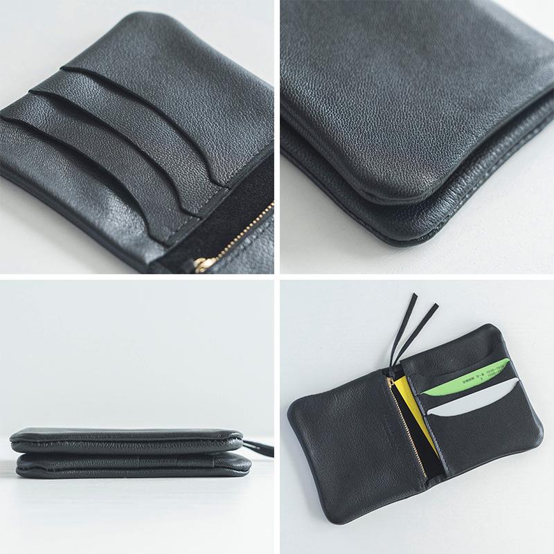 CLASKA DO クラスカ ドー DEFORE mini by MARINEDAY　 財布ミニ/革/おしゃれ/かわいい/ブラック/シルバー/収納/カード/ゴートスキン/ 財布 ミニ 革 おしゃれ かわいい ブラック シルバー CLASKA DO