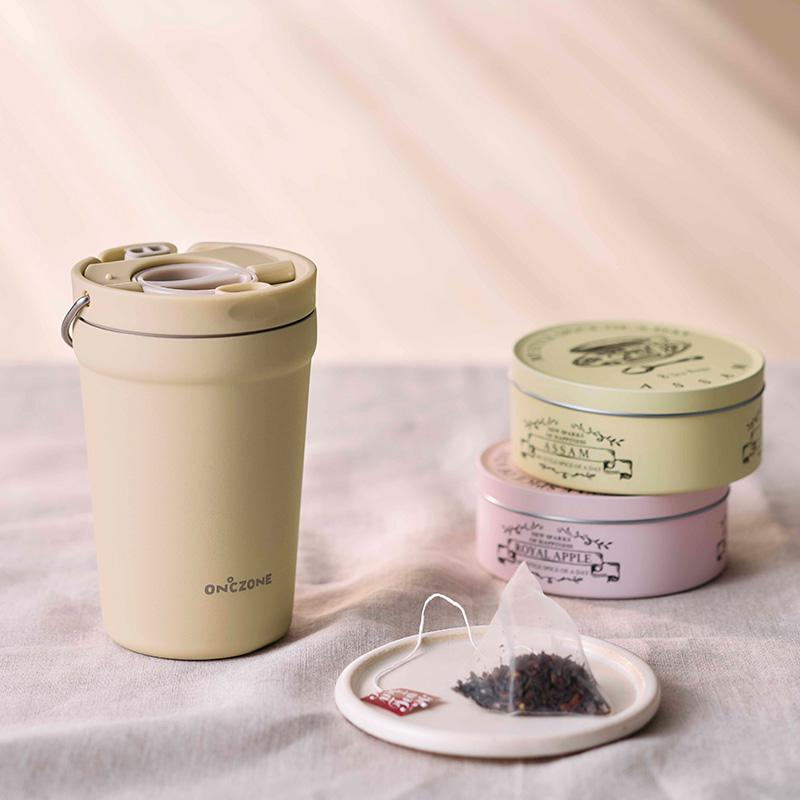 タンブラー 紅茶 専用 持ち運び かわいい フタ付き 保温保冷 ON