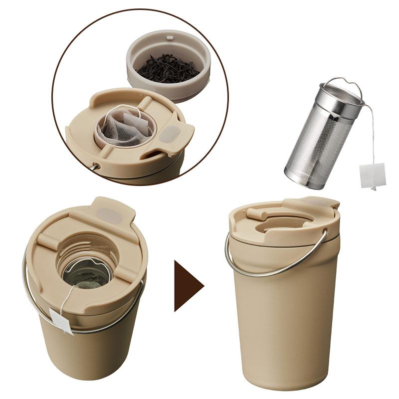 タンブラー 紅茶 専用 持ち運び かわいい フタ付き 保温保冷 ON