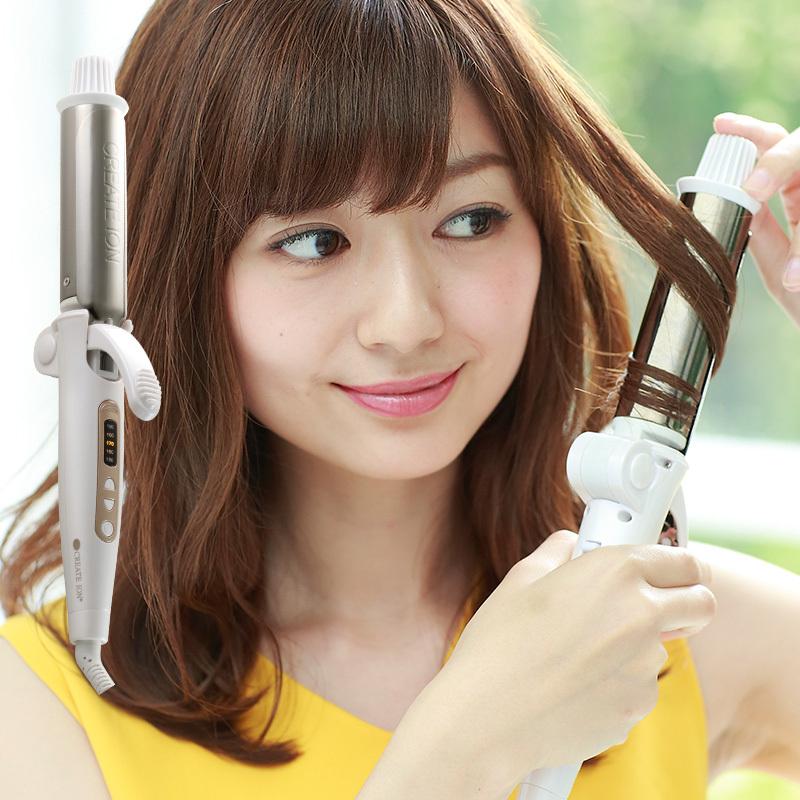 カールアイロン コンパクト 海外対応 ヘアアイロン カール コテ