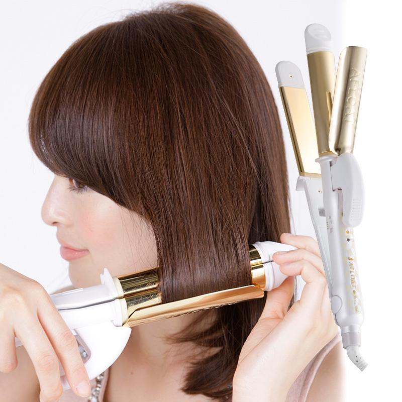 ヘアアイロン 2way カール ストレート 海外対応 コテ おしゃれ CREATE