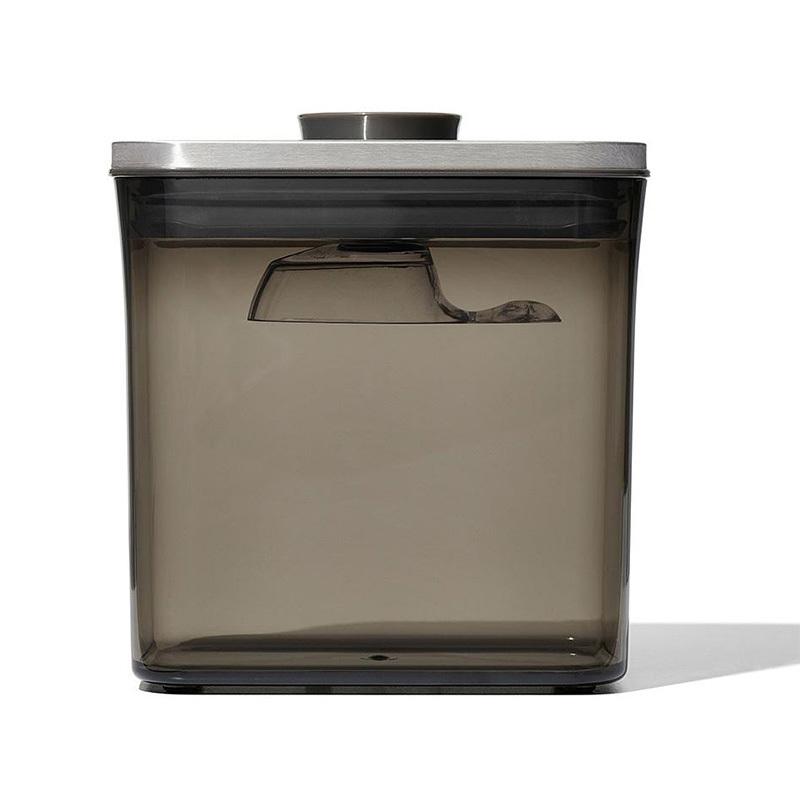 美品】OXO オクソー コーヒー&ティーポップコンテナ レクタングル食品保存容器 保存容器 キャニスター 湿気 コーヒー おしゃれ 半透明 UV OXO