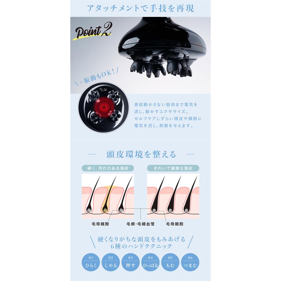 頭皮ブラシ 電気ブラシ EMS リフトケア スカルプケア 頭皮ケア グッズ