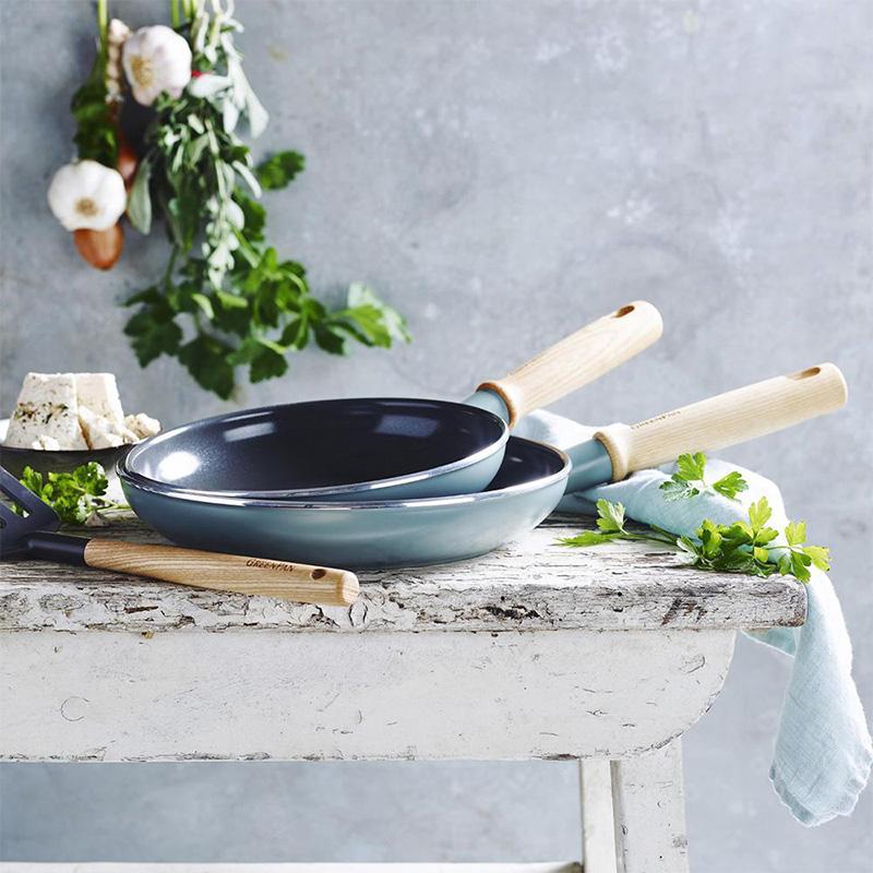フライパン 浅型 IH対応 ガス対応 おしゃれ 北欧 安全 焦げ付きにくい GreenPan グリーンパン メイフラワー フライパン 26cmの画像