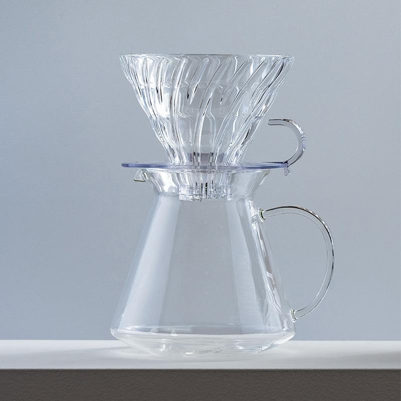 コーヒードリッパー 耐熱ガラス コーヒーサーバー おしゃれ 円錐型 円錐形 コーヒードリップセット コーヒーメーカー HARIO ハリオ V60 Glass Brewing Kit |  | 04