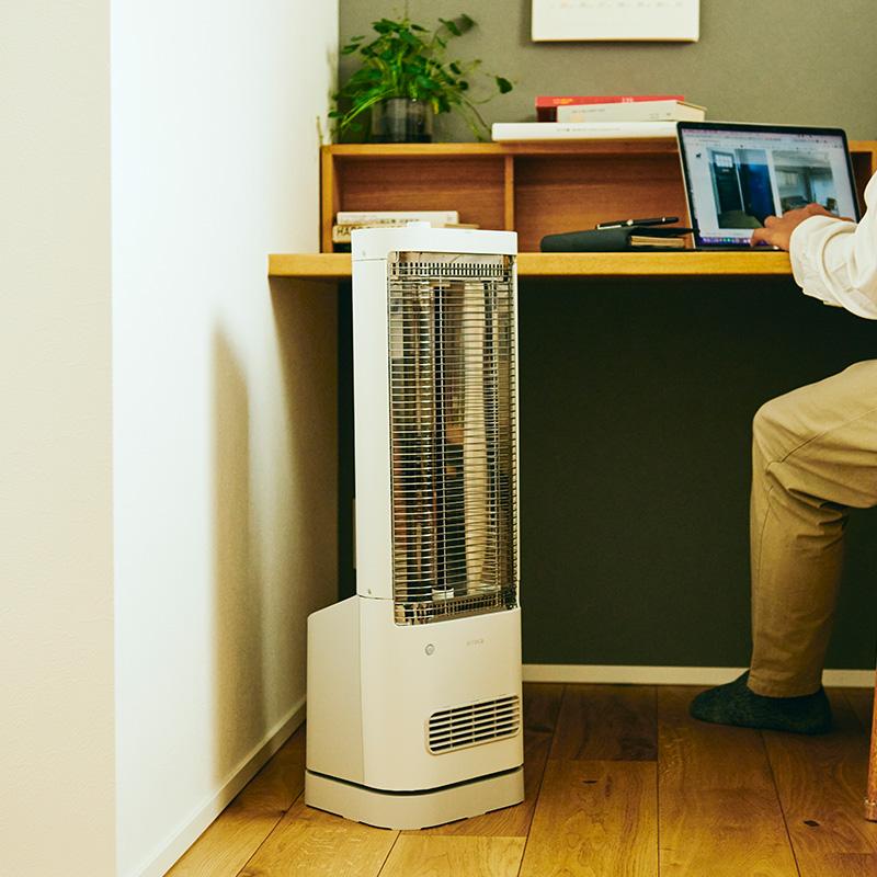 暖房器具 省エネ 暖房機 おしゃれ 遠赤外線ヒーター 人感センサー 首