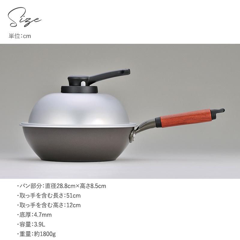 フライパン 深型 蓋付き 日本製 テフロン くっつかない 焦げ付きにくい