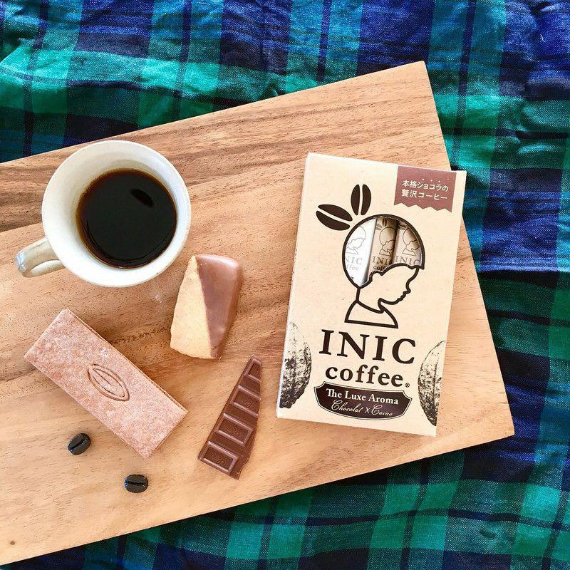 インスタントコーヒー カフェモカ デザートコーヒー  INIC coffee イニックコーヒー リュクスアロマ ショコラ×カカオ 6cups｜naturobe｜02