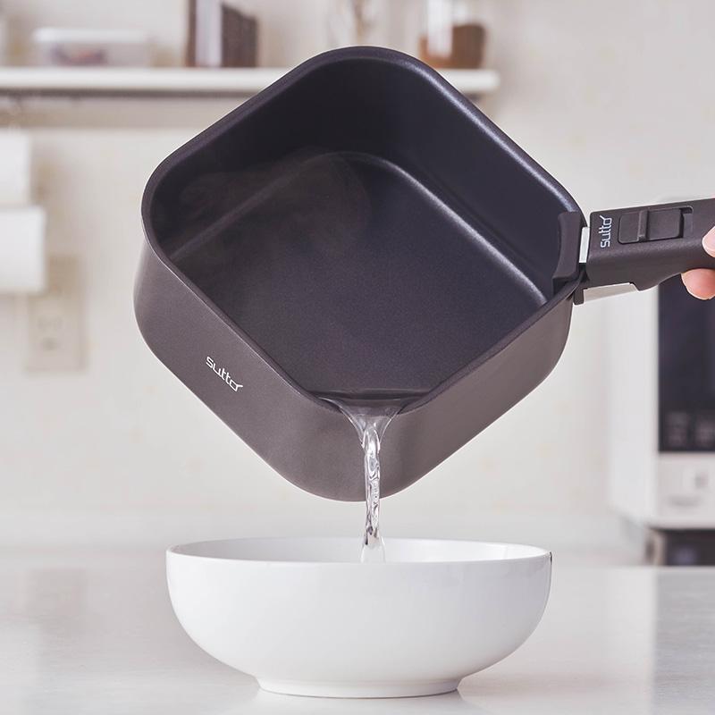 sutto フライパン 四角 スクエア おしゃれ IH オーブン 収納 深型