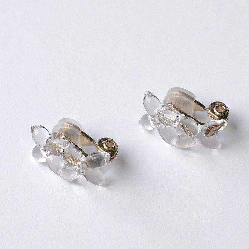 アクセサリー レディース イヤリング おしゃれ ガラス 日本製 上品 HARIO Lampwork Factory ハリオ　ランプワークファクトリー イヤリング ラフィネの画像