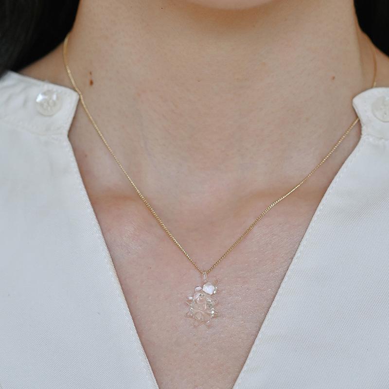 ネックレス レディース ガラス おしゃれ 日本製 HARIO Lampwork Factory ハリオランプワークファクトリー  ネックレス ホシアカリ |  | 01