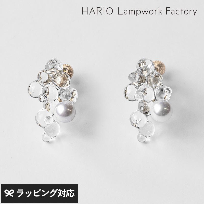 アクセサリー レディース イヤリング ガラス パール おしゃれ 上品