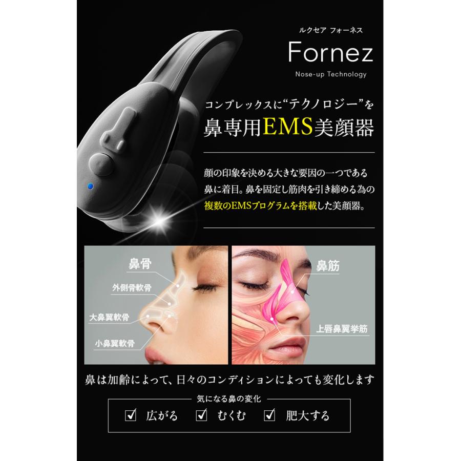 美顔器 鼻専用 鼻のケア EMS 美鼻 忘れ鼻 軽量 LUXCEAR ルクセア