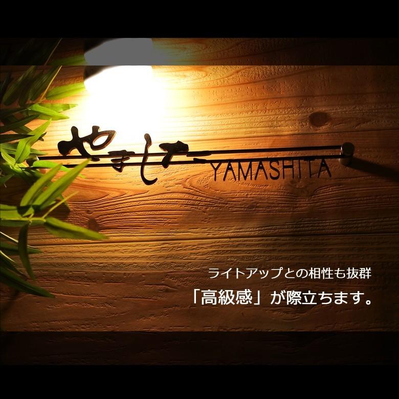 表札 おしゃれ 戸建て ステンレス アイアン ひらがなすたいる