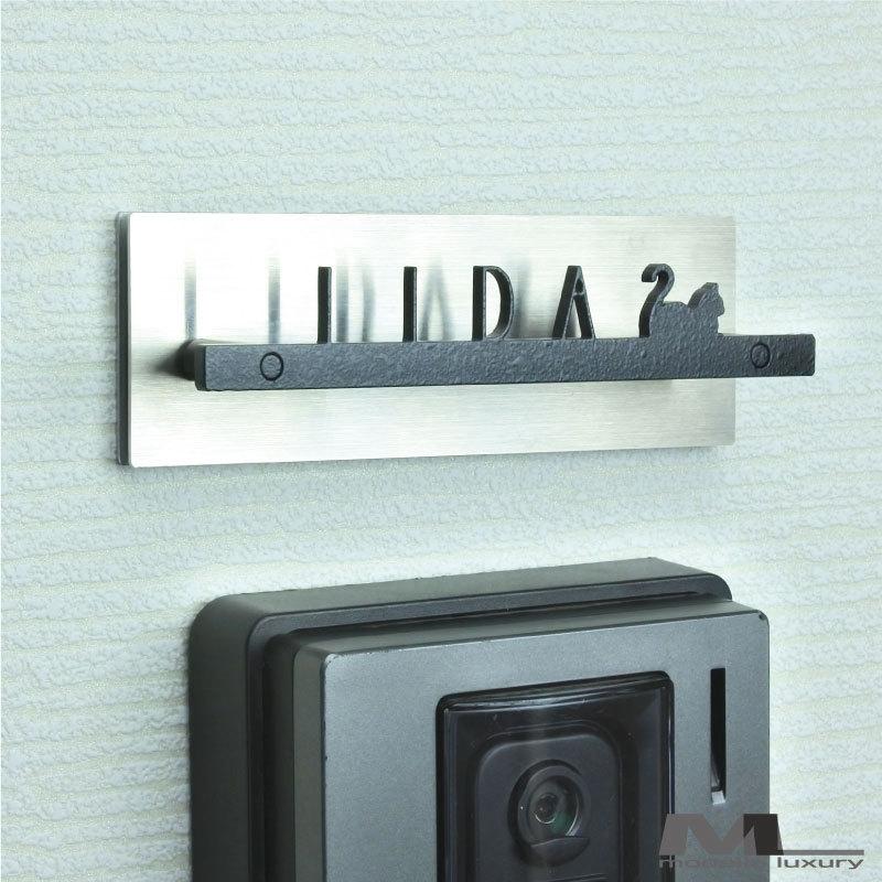 最小12cmの小さな表札 ステンレス アイアン Nameplate おしゃれ タイニーマグネット Np Tiny M Modelloluxury 通販 Yahoo ショッピング