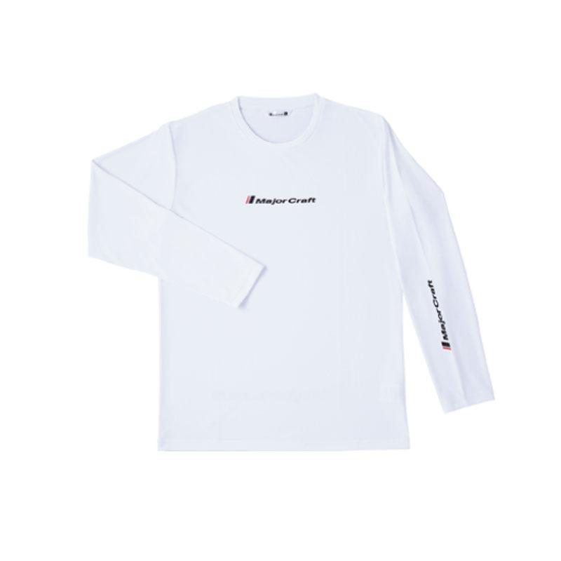 フィッシングウェア メジャークラフト 速乾ドライロングTシャツ S ホワイト｜naturum-fashion