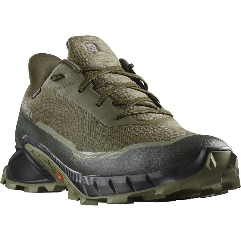 サロモン 24春夏 ALPHACROSS 5 GORE-TEX(アルファクロス 5 ゴアテックス) 27.5cm O.NIGHT/BLACK/D.L.GREEN｜naturum-fashion｜03