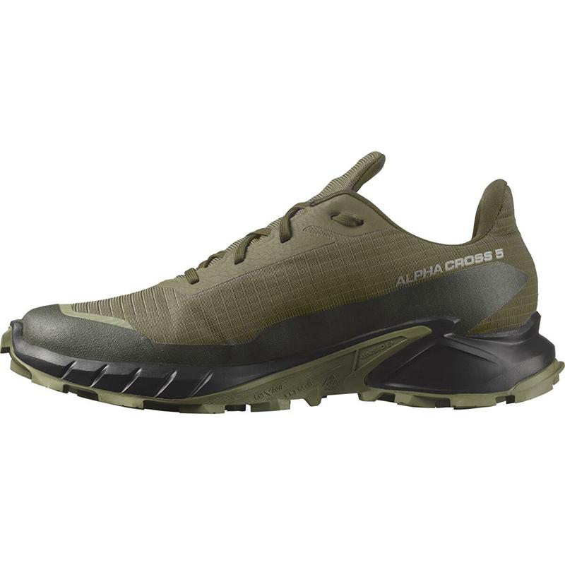 サロモン 24春夏 ALPHACROSS 5 GORE-TEX(アルファクロス 5 ゴアテックス) 28.0cm O.NIGHT/BLACK/D.L.GREEN｜naturum-fashion｜02