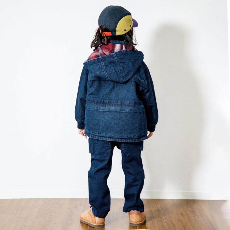 アウター F.O.KIDS TEBURA REVERSIBLE PARKA mini 140cm デニム｜naturum-fashion｜18