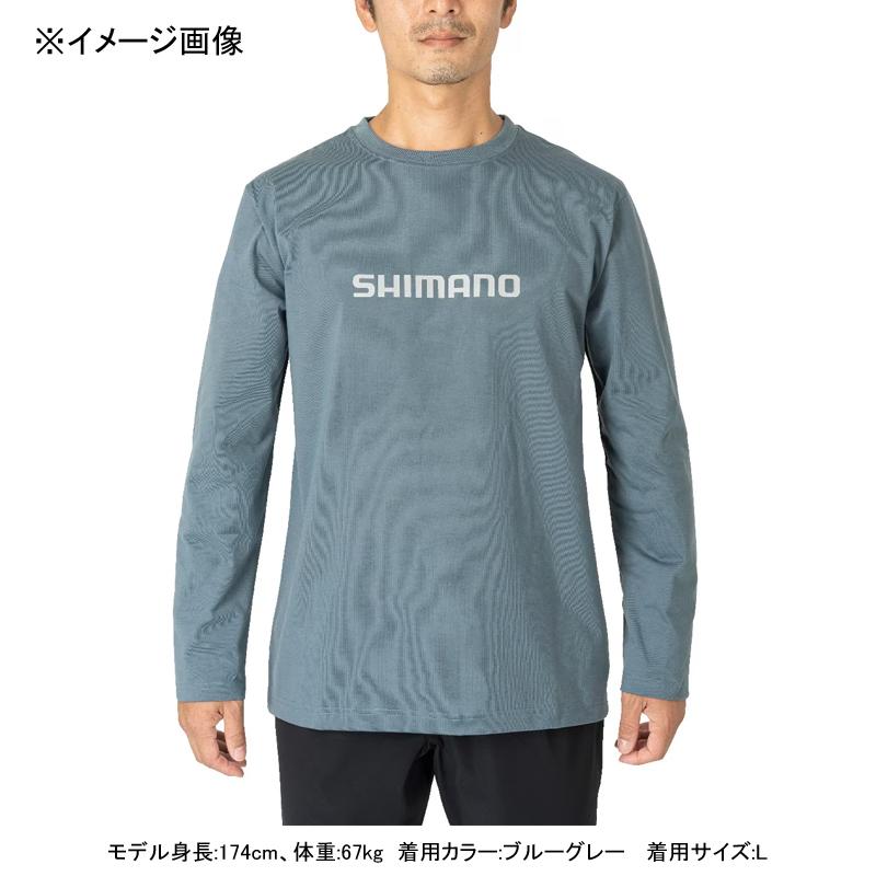 フィッシングウェア シマノ SH-022W ドライロゴTシャツ ロングスリーブ M ピュアネイビー｜naturum-fashion｜04