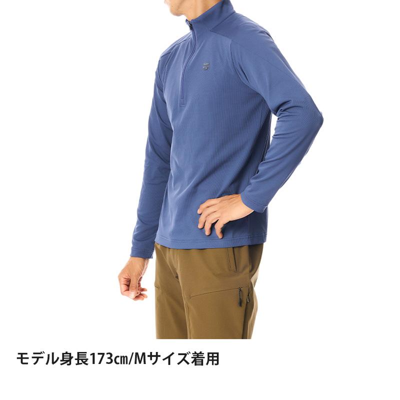 トップス(メンズ) ファイントラック 24春夏 Men’s ドラウトタフ ジップネック メンズ L NAVY(ネイビー)｜naturum-fashion｜02