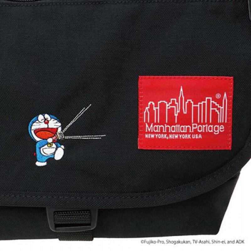 Manhattan Portage Nylon Messenger Bag JF Zipper Pocket Doraemon 2024 S Black(1000)｜naturum-fashion｜10