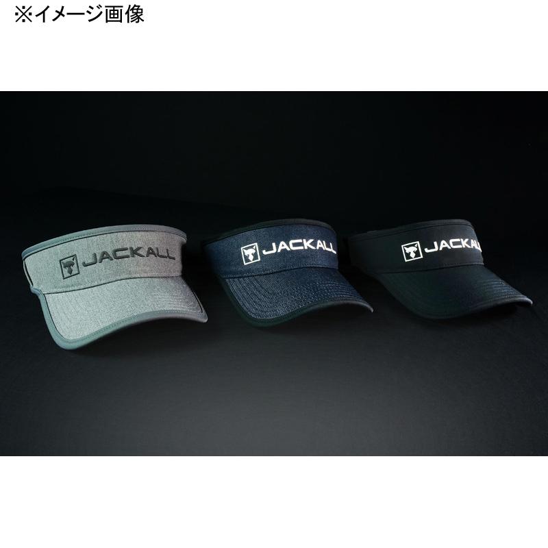 フィッシングウェア ジャッカル ロゴサンバイザー ブラック｜naturum-fashion｜02