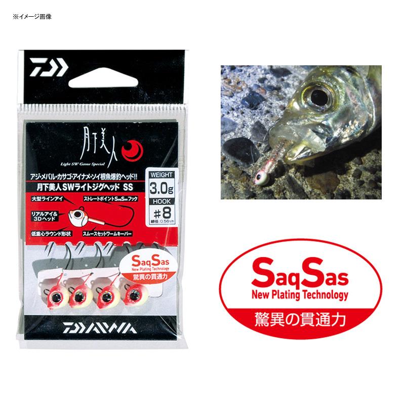 フック・シンカー・オモリ ダイワ 月下美人 SWライトジグヘッドSS 1.5g-#4 レッドグロー｜naturum-fishingstore｜02