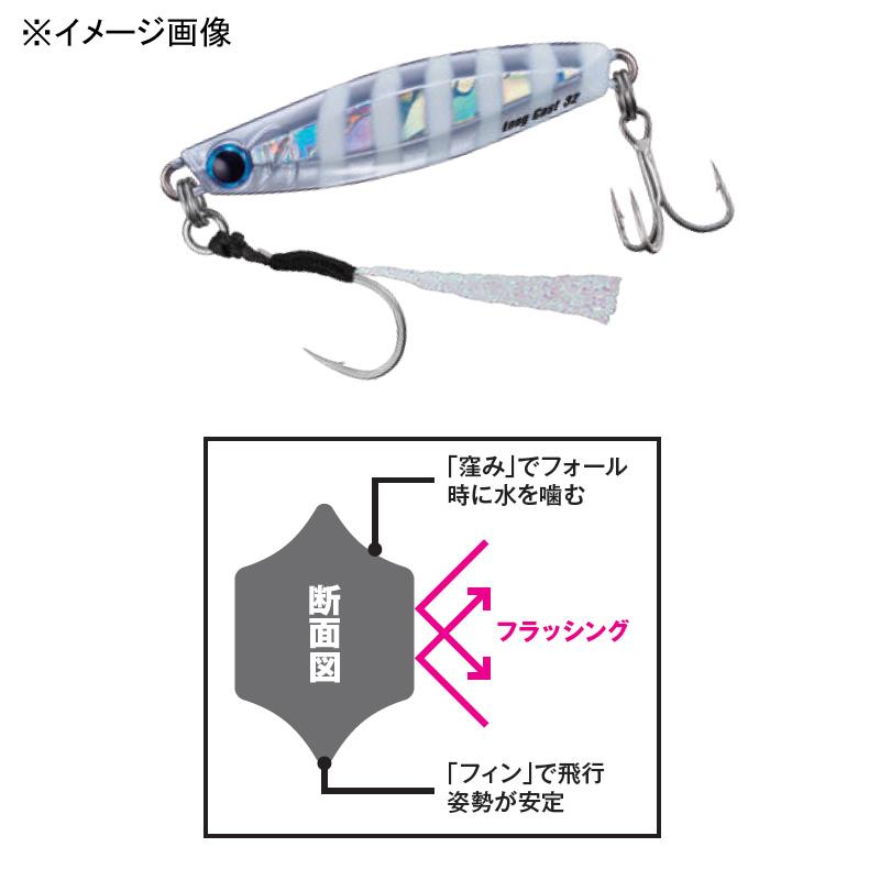 ジギング・タコベイト ジャクソン メタルエフェクト ロングキャスト 32g KSG 黒の衝撃｜naturum-fishingstore｜02