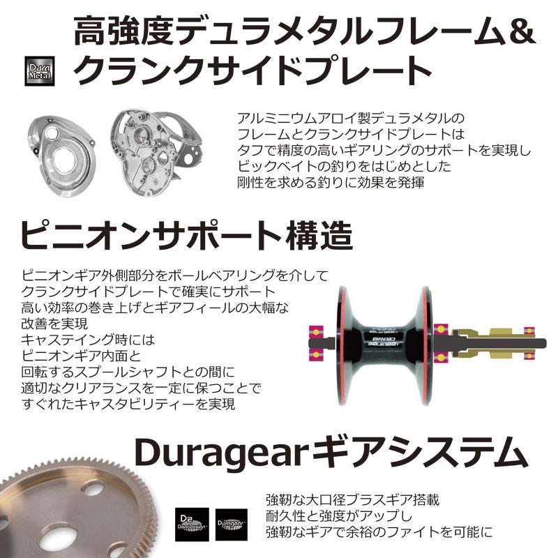 ベイトリール アブガルシア レボ5 WINCH-L 左ハンドル｜naturum-fishingstore｜06