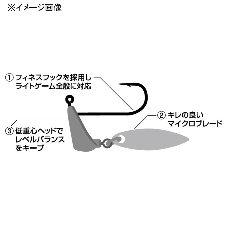 フック・シンカー・オモリ ザップ マイクロブレディ #6-1.8g｜naturum-fishingstore｜02