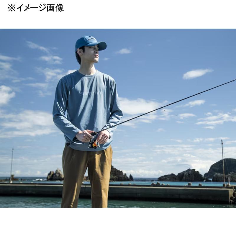 フィッシングウェア シマノ SH-022W ドライロゴTシャツ ロングスリーブ M ピュアネイビー｜naturum-fishingstore｜07