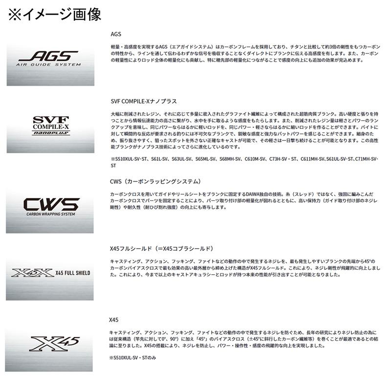 DAIWA(釣り) バスロッド ダイワ スティーズ RC S61UL-SV・ST DAIWA(釣り) バスロッド ダイワ スティーズ RC S61UL-SV・ST