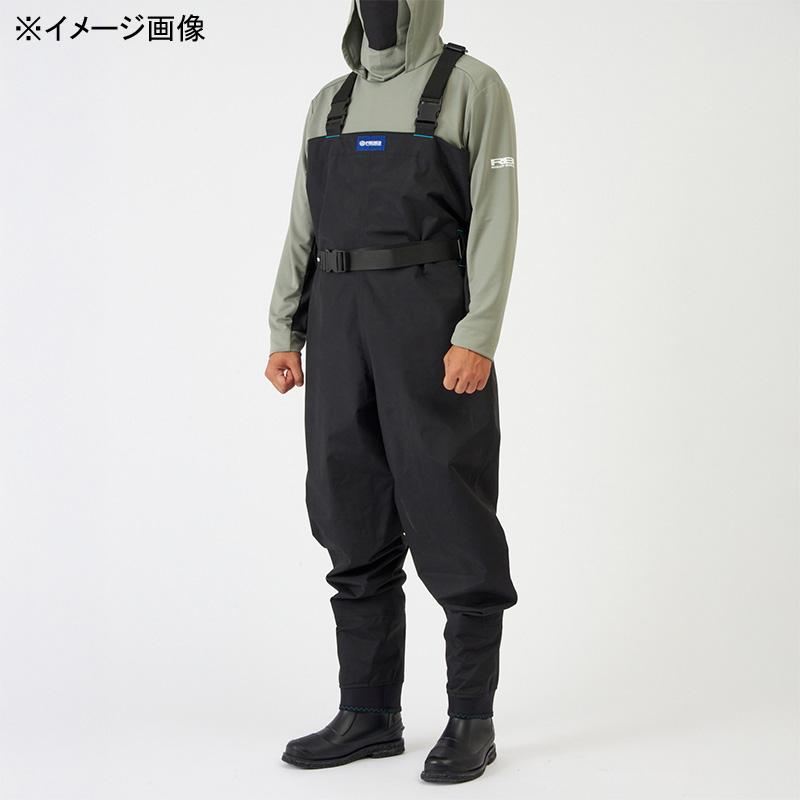ブランド登録なし - 雨合羽非透湿ウェーダー リバレイRBB RBB コンフォートタイドウォーカー(フェルトピンソール) 3XL 黒いこと