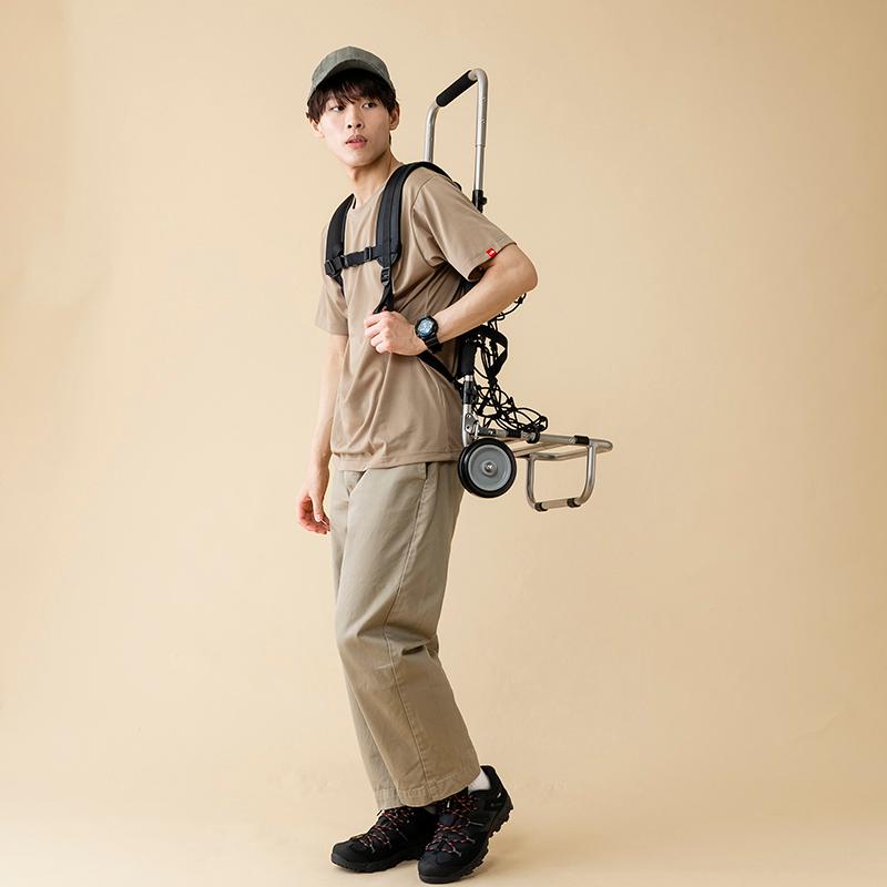 【ダイワ　ヴィンテージ品】★フレームパック 背負子★ DAIWA（ダイワ） 背負子 Fパックキャスター(A) ブラック : ナチュラム