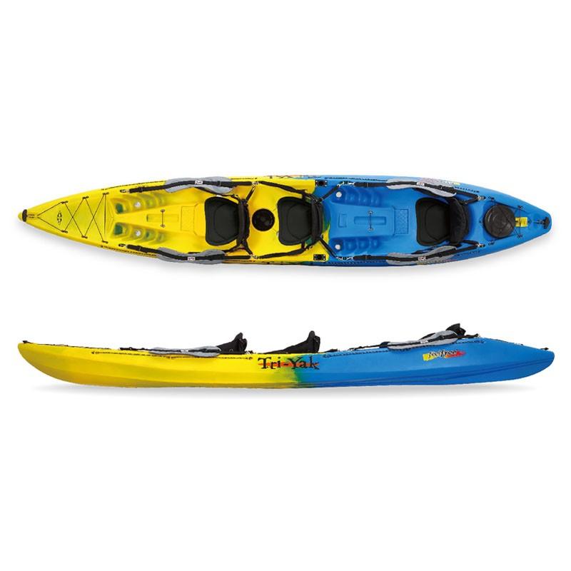 フィールフリー - ツーリング・シーカヤック NEW Tri-Yak ニュートライヤック プラスチックマネー決済のみ (C)黄色×青味