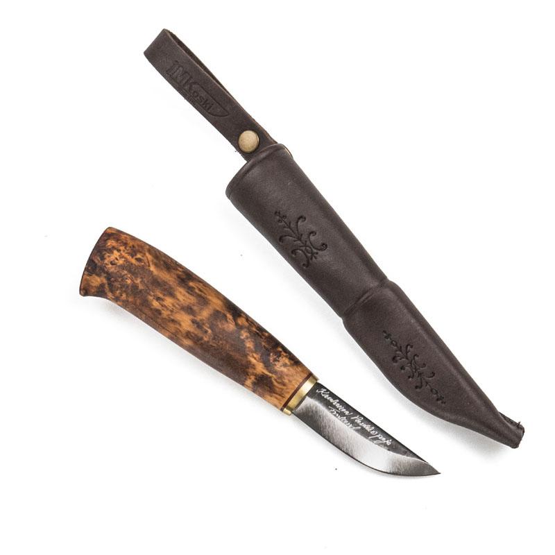 アウトドアナイフ Kauhavan Puukko Paja Mout Visa 62 #205 6.2cm ブレード(ブラウン)×シース(ブラウン)