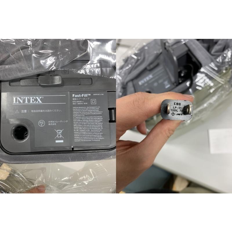 INTEX アウトドアベッド ミッドライズエアーベッド ACポンプ付