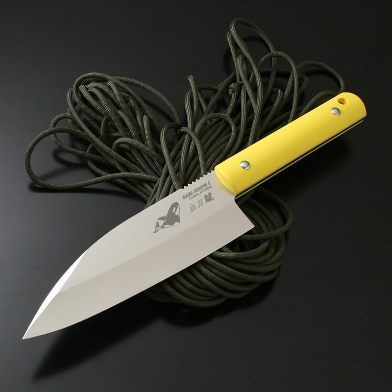 アウトドアナイフ G・サカイ サビナイフ 4 出刃鯱 片刃 直刃 刃長