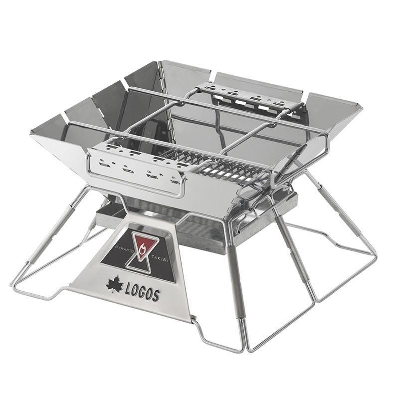 LOGOS - BBQ・七輪・かがり火台 神のことば the 金字塔TAKIBI M バーベキュー、調理用品-焚き火台-アウトドア、釣り、旅行用品