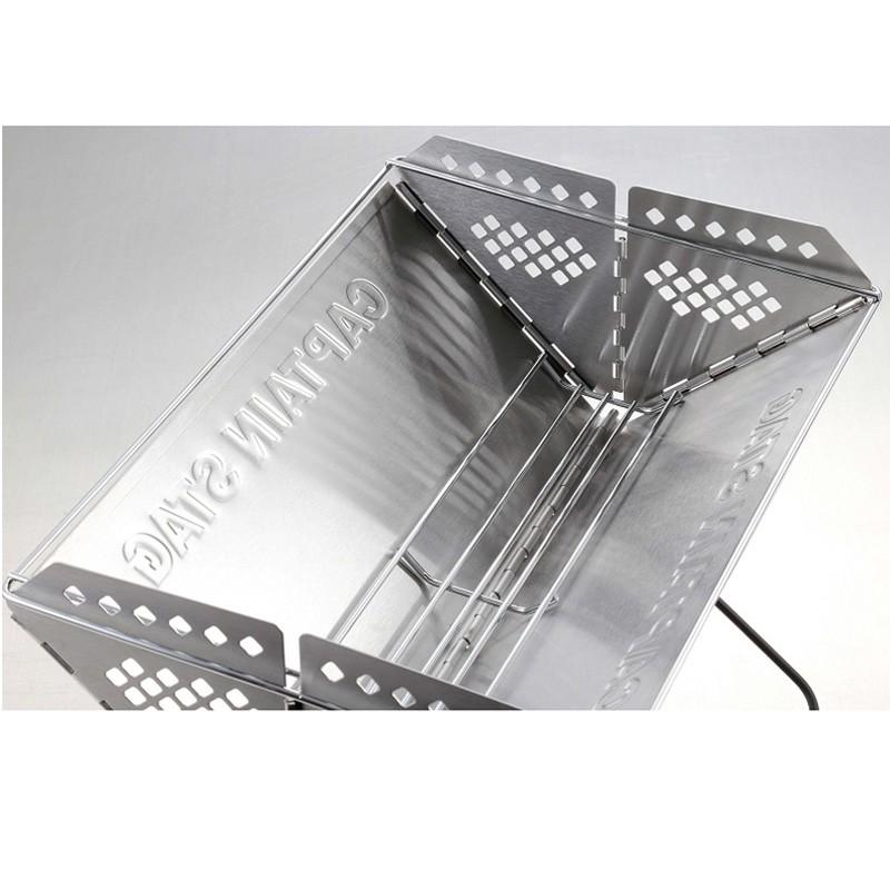 BBQ・七輪・焚火台 キャプテンスタッグ V型 スマートグリル