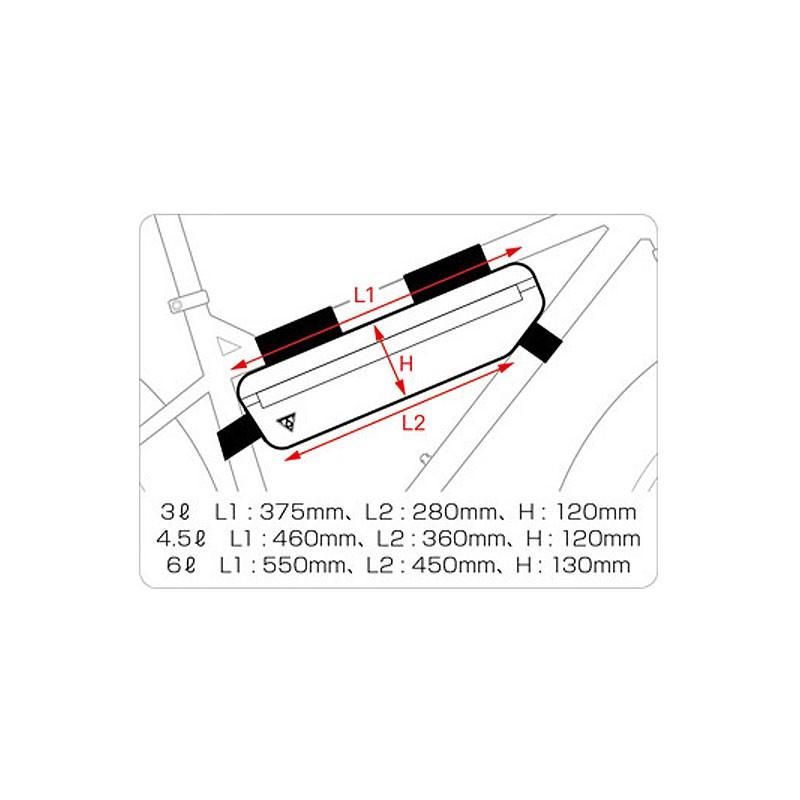 TOPEAK（トピーク） 自転車バッグ ミッドローダー トップチューブ