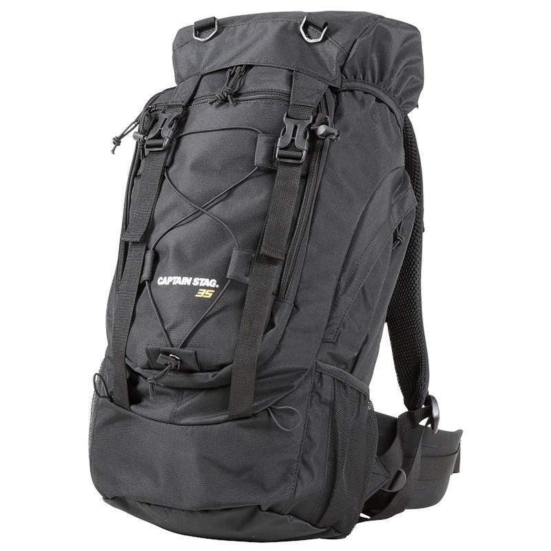 デイパック・バックパック キャプテンスタッグ フィールボスコ トレッキングザック 35L ブラック