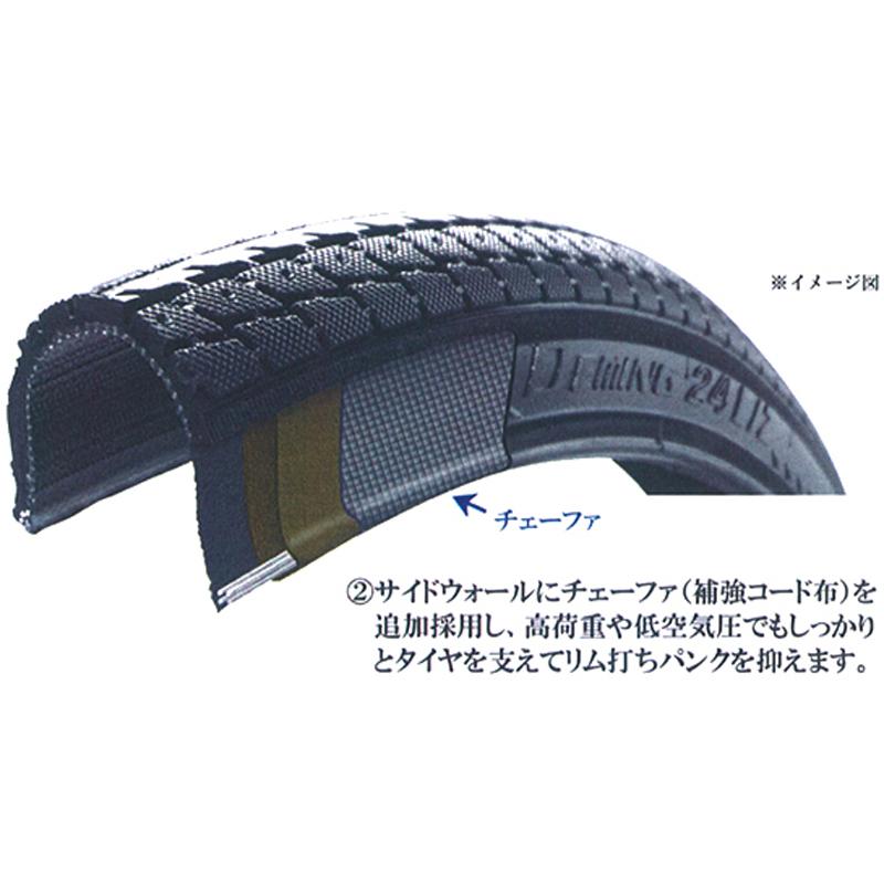 自転車タイヤ・チューブ キャプテンスタッグ リム打ち防止タイヤLZ 27