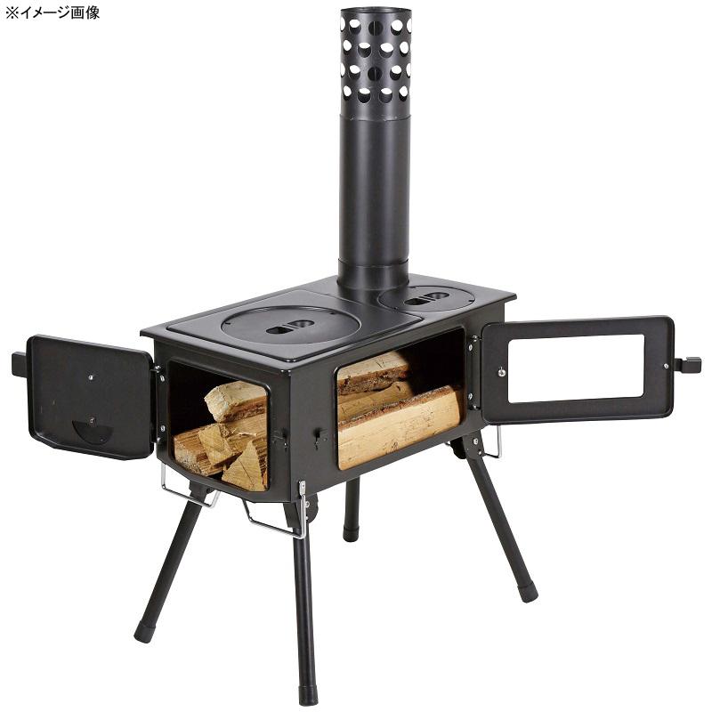 BBQ・七輪・焚火台 キャプテンスタッグ KAMADO 煙突ガラス窓付角型