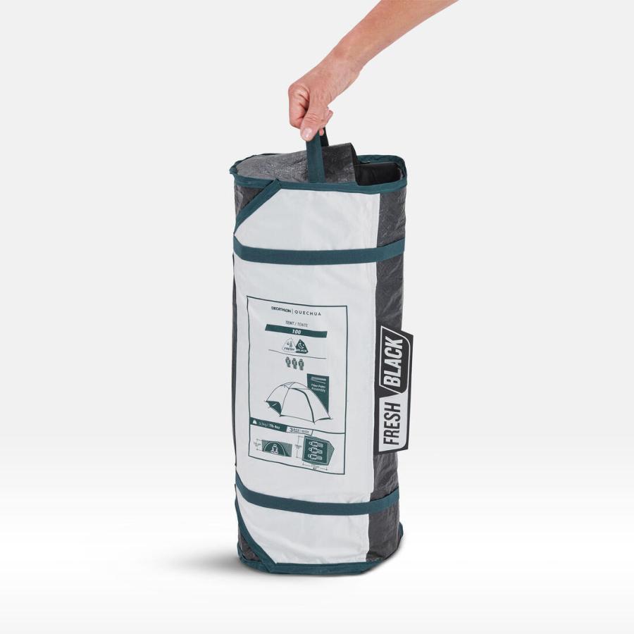 Quechua テント ケシュア キャンプ テント MH100 FRESH & BLACK-3人用
