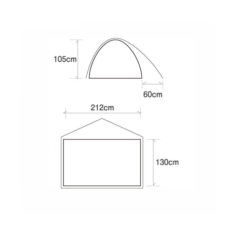 ファイントラック（finetrack） テント カミナ ドーム 2 GRGY(グリーン