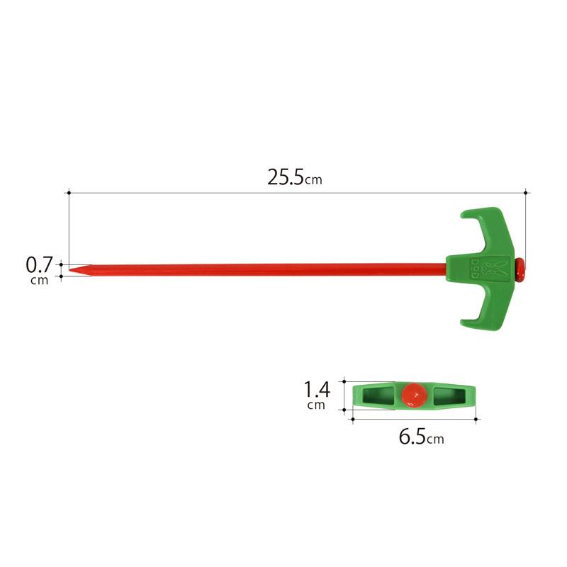 キャンプ設営用具 DOD ニンジンペグ オレンジ×グリーン｜naturum-od｜07