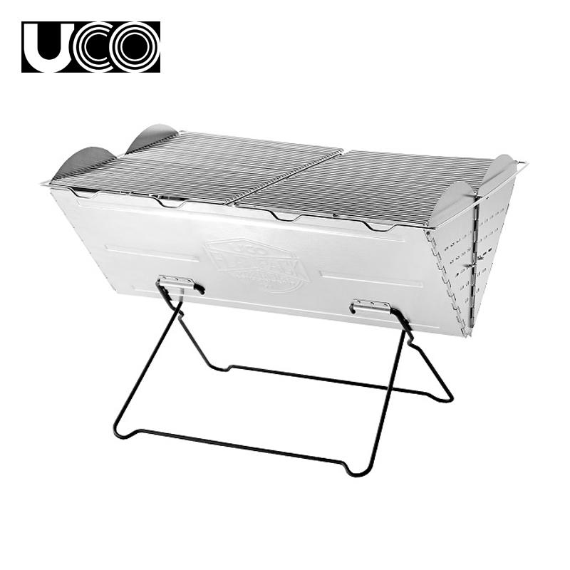 BBQ・七輪・焚火台 ユーコ フラットパックグリル L : ナチュラム